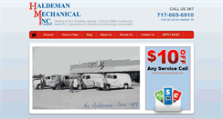 Desktop Screenshot of haldemanmechanical.com